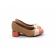 Sapato Feminino Piccadilly 748030 - NUDE CLARO / CORAL / MARFIM