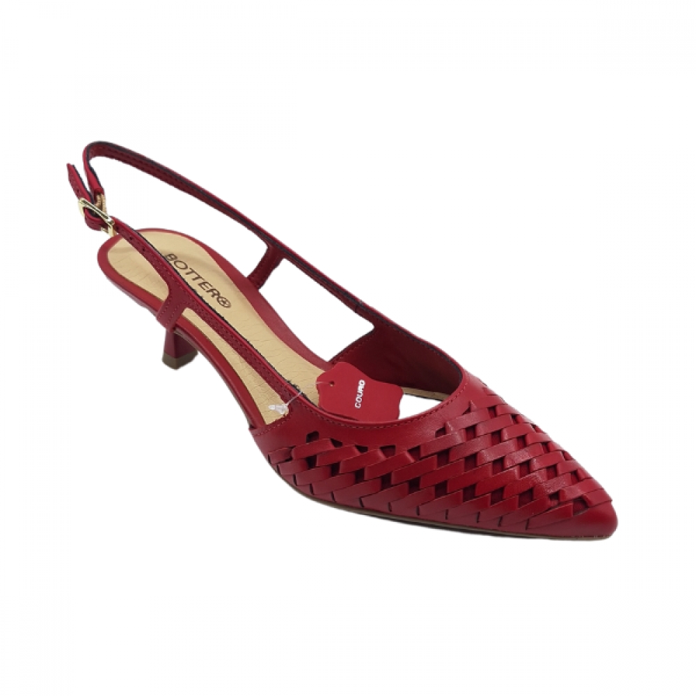 Slingback Baixo Bottero 365411 - ROUGE