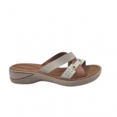 TAMANCO  FEMININO TERRA E AGUA - 481012SF - OFF WHITE / AURA / CARAMELO