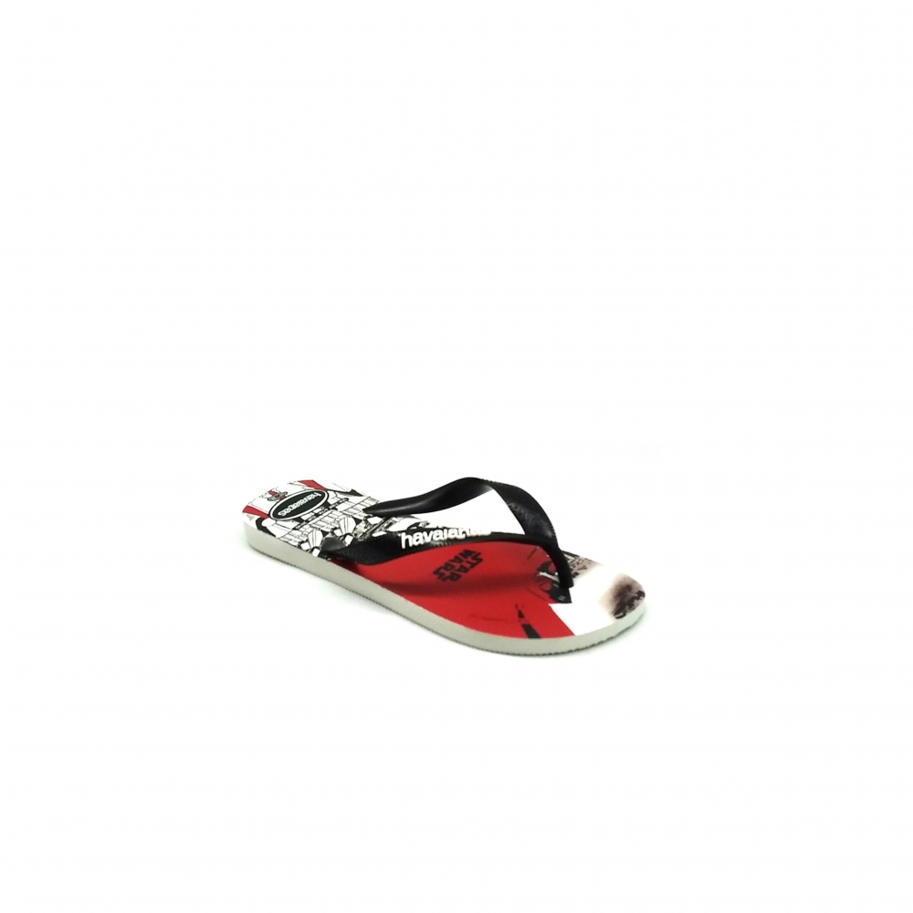 Chinelo Masculino Havaianas 4135185 - BRANCO / PRETO / STAR WARS