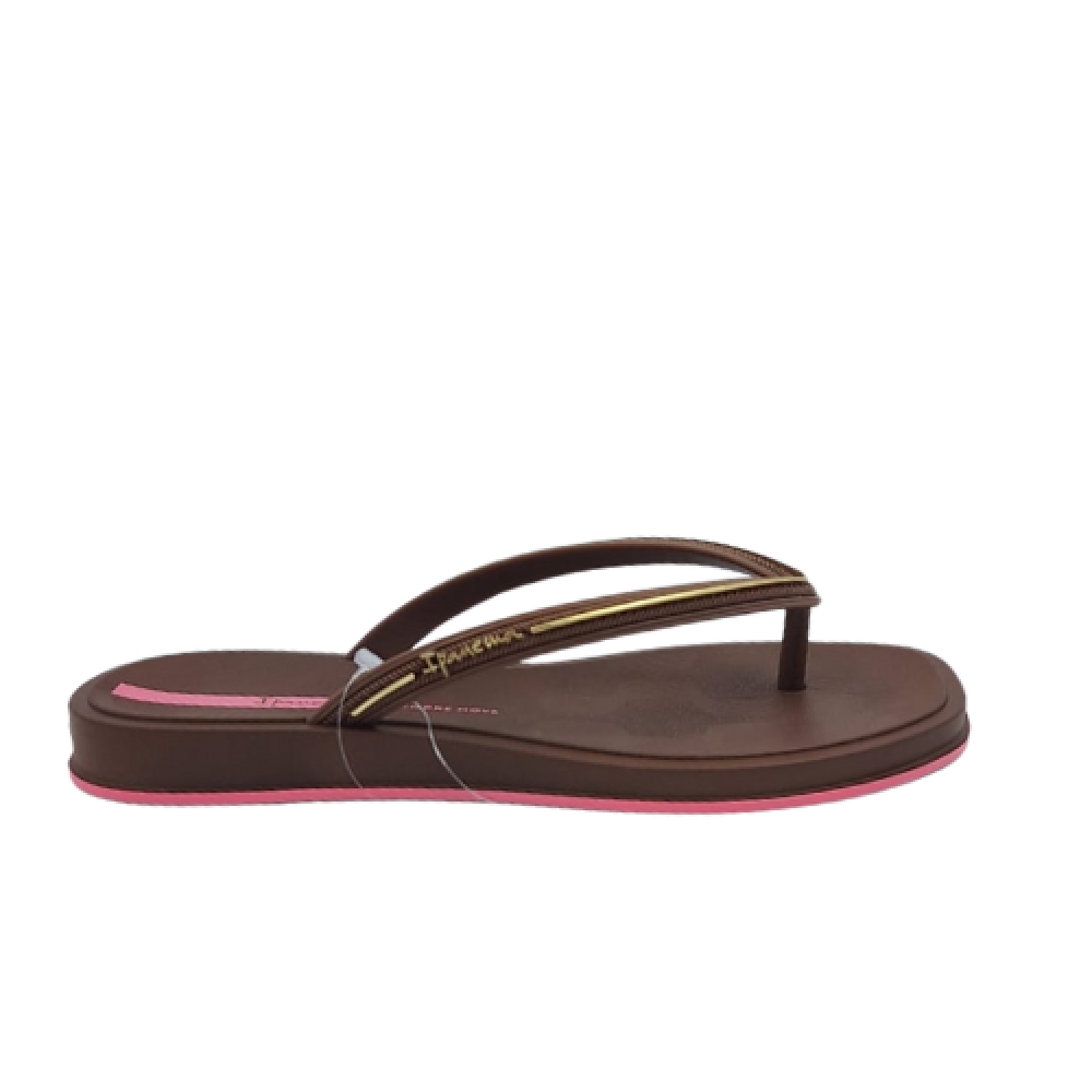 IPANEMA CHINELO 27398 - MARROM / DOURADO / ROSA