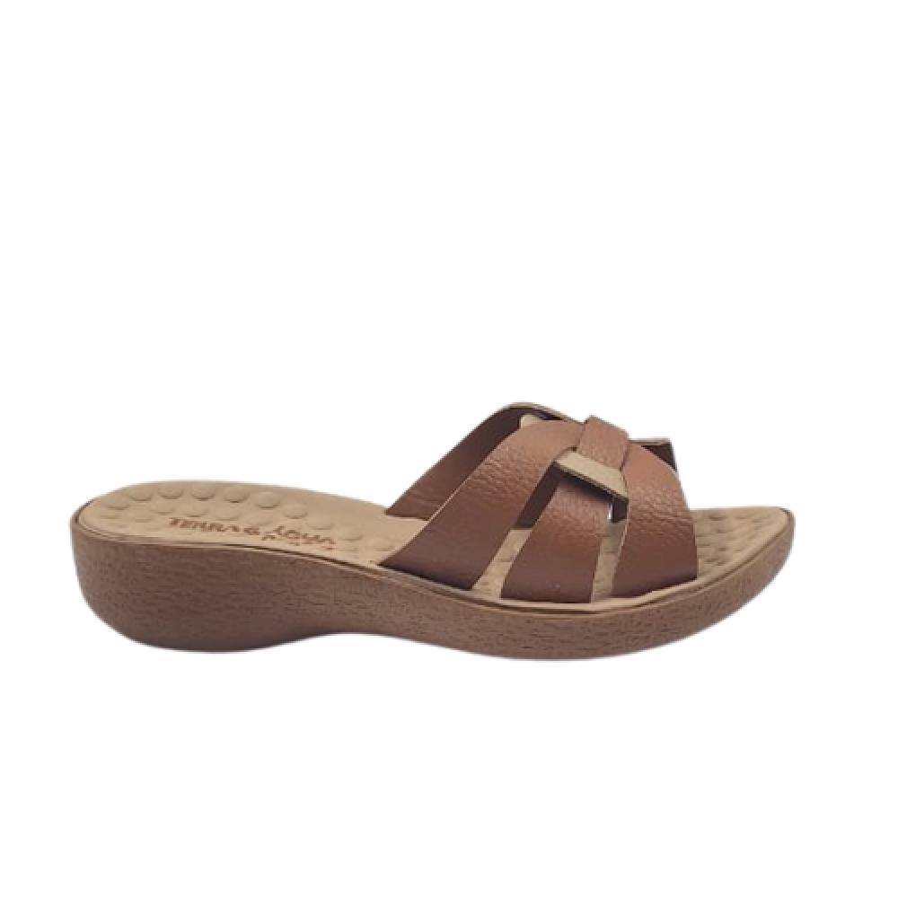 TAMANCO FEMININO TERRA E AGUA - 471024 - CARAMELO / LINHO