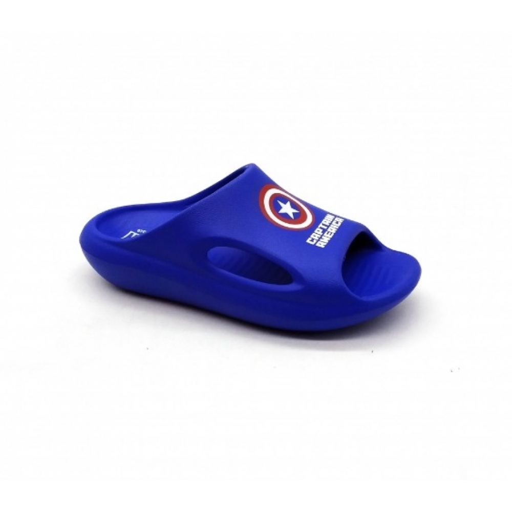 Chinelo Infantil Marvel 22986 - AZUL / BRANCO / CAPITAO AMERICA
