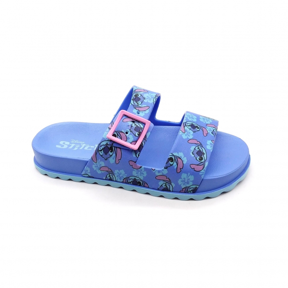 Chinelo Infantil Disney 23198 - AZUL / ROSA / STITCH