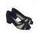 PICCADILLY PEEP TOE 715030 - PRETO / NATURAL