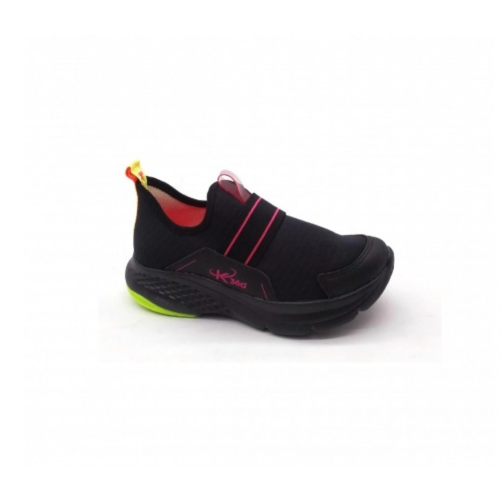 Tenis Infantil Kidy 32710017817 - PRETO / PINK / AMARELO