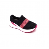 Tenis Infantil Molekinha 2545106 - PRETO / PINK / LARANJA