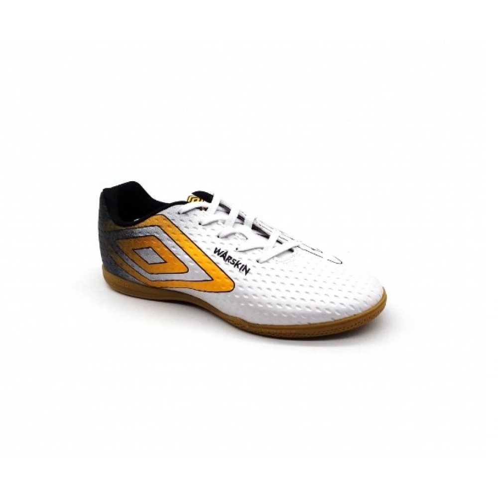 Chuteira Salao Masculino Umbro 1168791 - BRANCO / AMARELO / PRETO